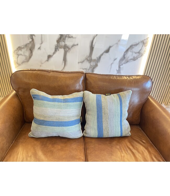 2x kilim cushion modern kelim ca 45x45 cm with filling