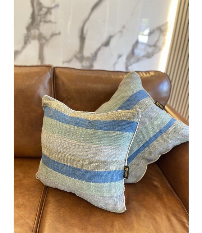 2x kilim cushion modern kelim ca 45x45 cm with filling