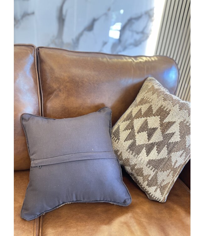 kelim kussens Natuurlijke kilim traditioneel kussen ca 45x45  cm met vulling