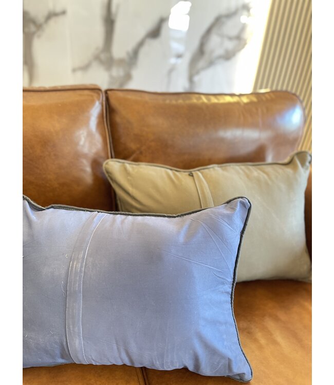 2x Kelim kussenhoes met modern kelim ca 60x40 cm met vulling