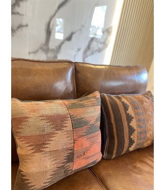 Kelimshop 2x  kilim cushion vintage wool unique cushions ca 45x45 cm with filling