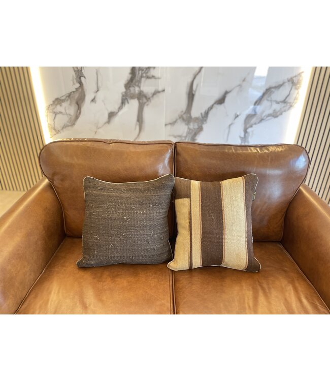 2x kilim cushion modern kelim ca 45x45 cm with filling