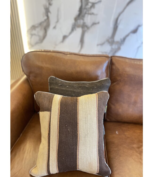 2x kelim kussens modern kilim ca 45x45 cm met vulling