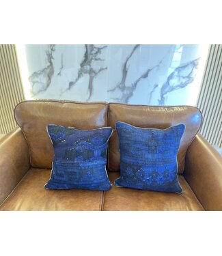 Kelimshop 2x kelim kussen vintage wol unieke kussens ca 45x45 cm met vulling