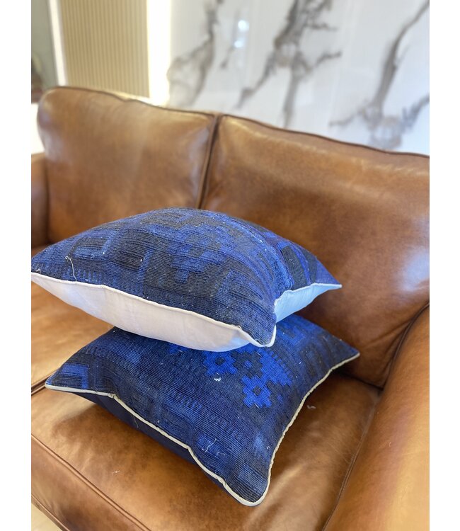 2x kelim kussen vintage wol unieke kussens ca 45x45 cm met vulling