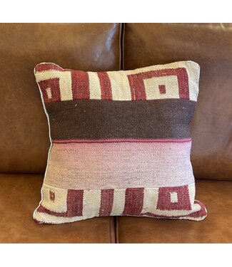 Kelimshop kilim cushion modern kelim ca 45x45 cm with filling