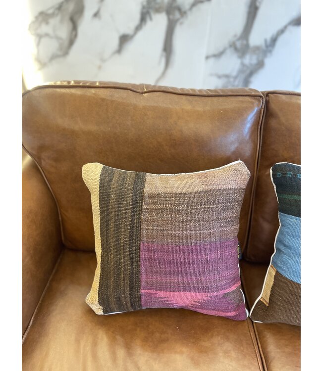 2x  kilim cushion vintage wool unique cushions ca 45x45 cm with filling