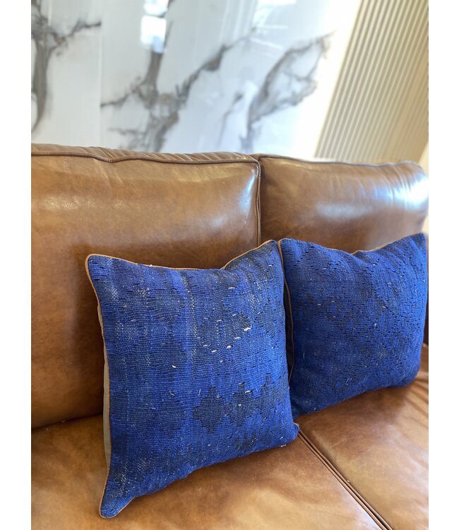2x kilim cushion vintage wool unique cushions ca 45x45 cm with filling
