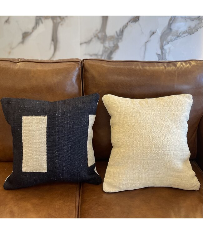 2x kilim cushion modern kelim ca 45x45 cm with filling