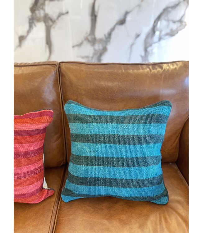 2x kelim kussens modern kilim ca 45x45 cm met vulling