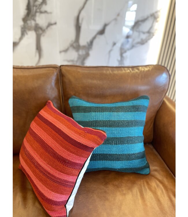 2x kilim cushion modern kelim ca 45x45 cm with filling