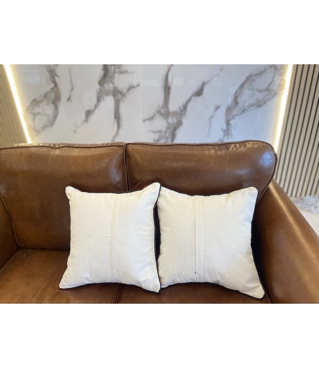 2x kelim kussens modern kilim ca 45x45 cm met vulling