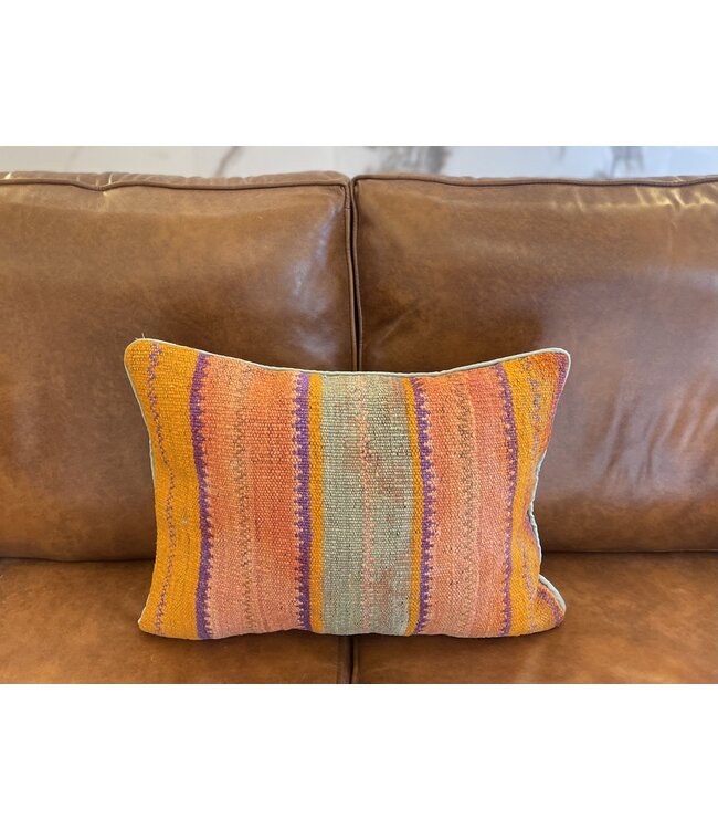 Kelim kussenhoes met modern kelim ca 60x40 cm met vulling