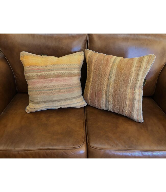 2x kilim cushion modern kelim ca 45x45 cm with filling