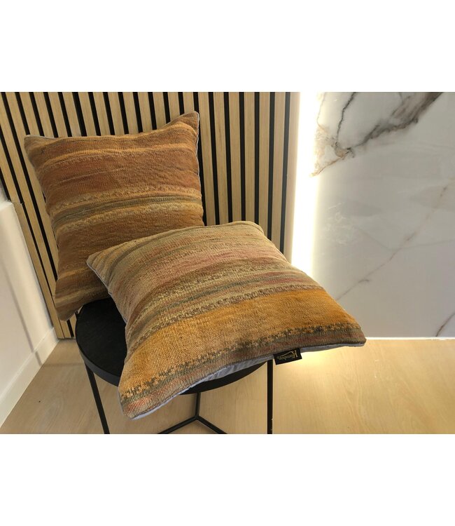 2x kilim cushion modern kelim ca 45x45 cm with filling