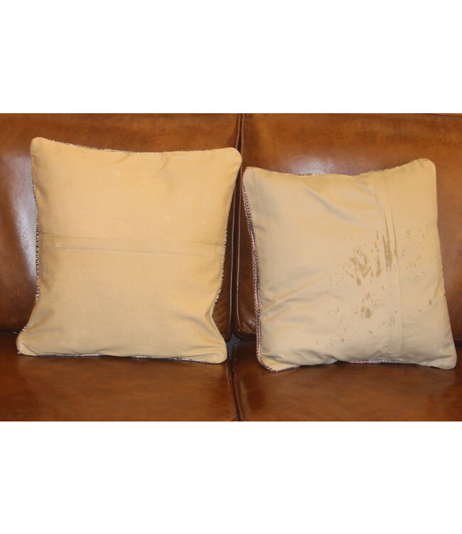 2x yellow kelim cushion cover traditional kilim ca 45x45 cm with filling