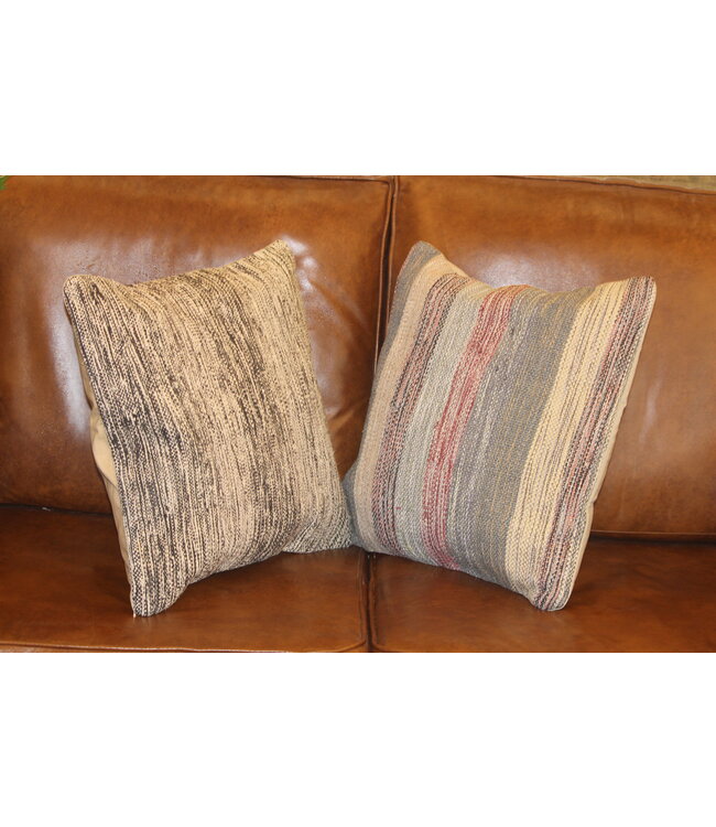 2x yellow kelim cushion cover traditional kilim ca 45x45 cm with filling