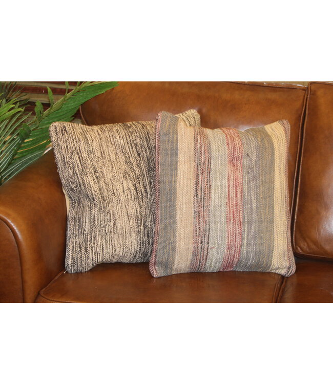 2x yellow kelim cushion cover traditional kilim ca 45x45 cm with filling