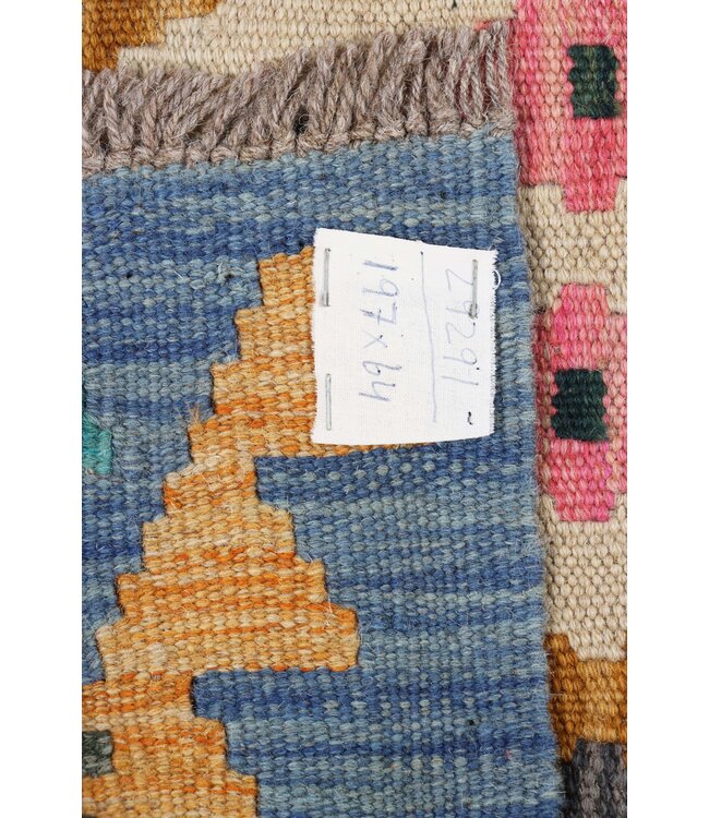 Kelim rug runner  197 x 64 cm