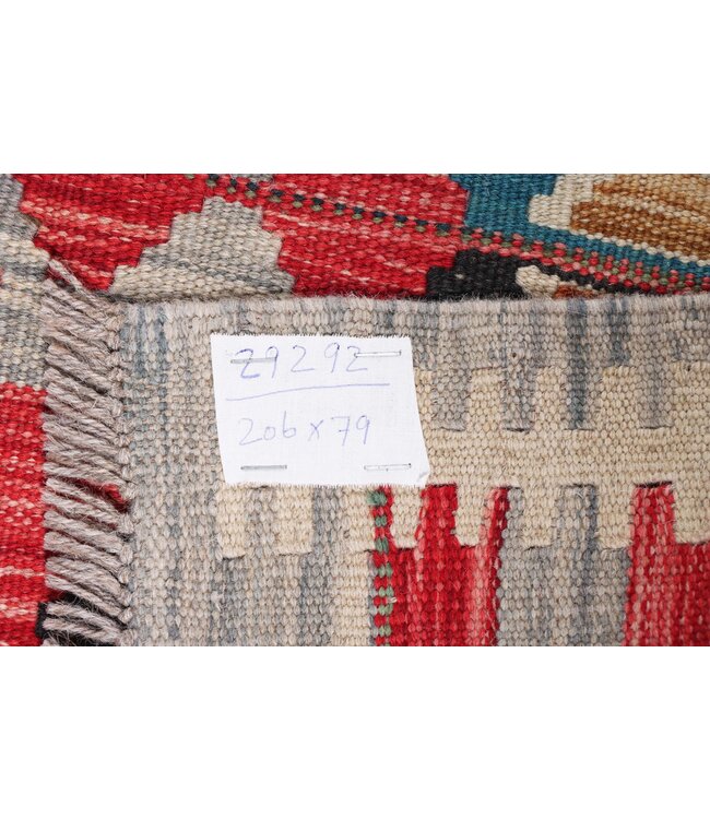 Kelim rug runner 206 x 79 cm