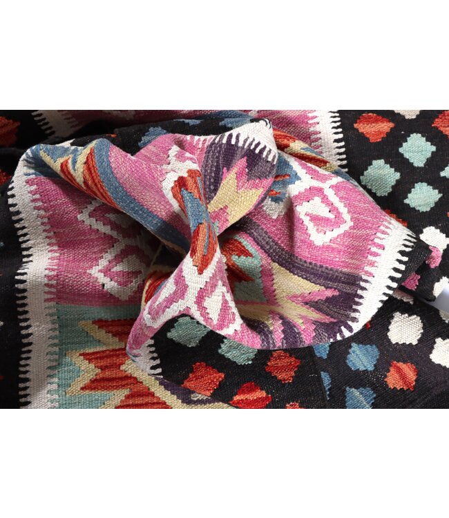 Kelim kleed loper  293 x 80 cm  vloerkleed tapijt kelims hand geweven