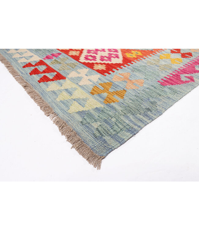 172 x 122 cm Handgefertigter Afghanischer traditioneller Kilim Teppich Woll