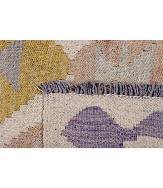 202 x 149 cm Handgefertigter Afghanischer traditioneller Kilim Teppich Woll