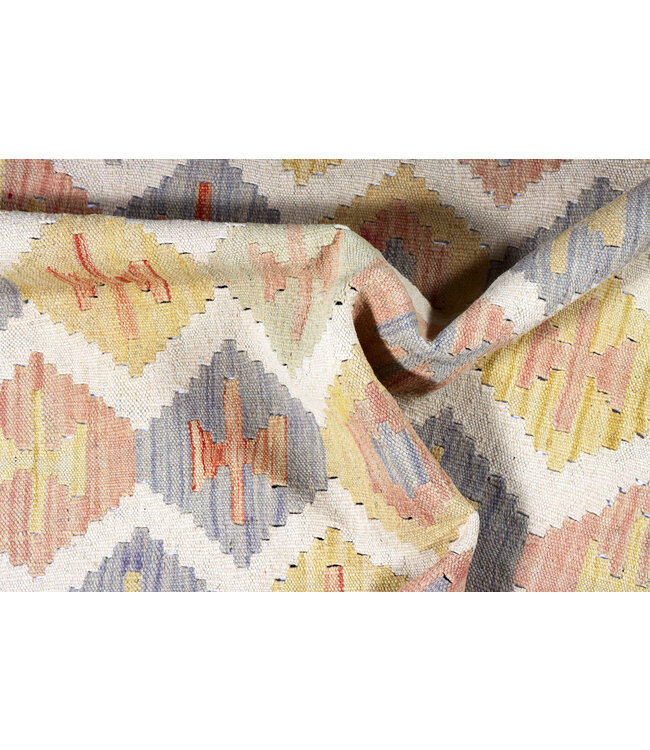 213 x 139 cm  Handgefertigter Afghanischer traditioneller Kilim Teppich Woll