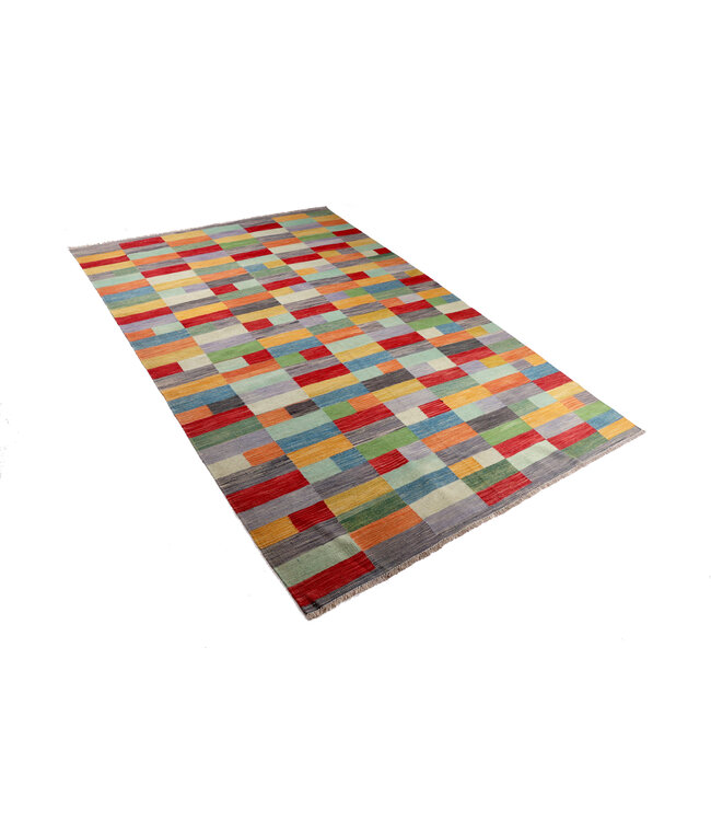 305 x 200 cm  Handmade Afghan modern Kilim Area Rug Wool