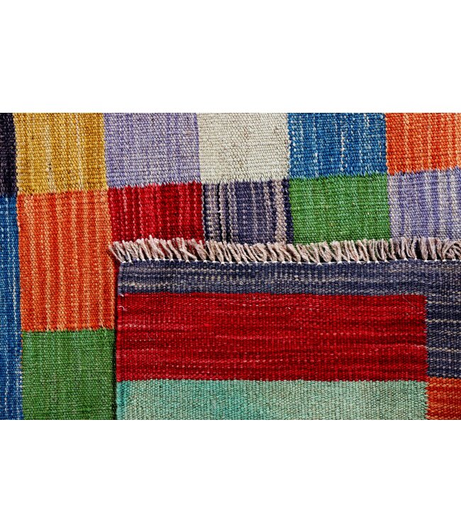 305 x 200 cm  Handmade Afghan modern Kilim Area Rug Wool