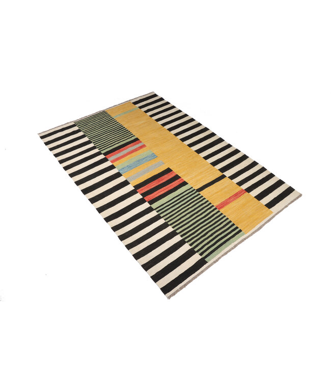 244 x 169 cm  Handmade Afghan modern Kilim Area Rug Wool