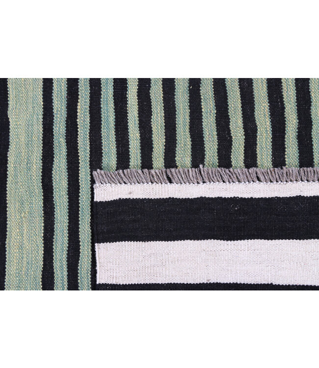 244 x 169 cm Handgeweven modern Kelim Tapijt Wol