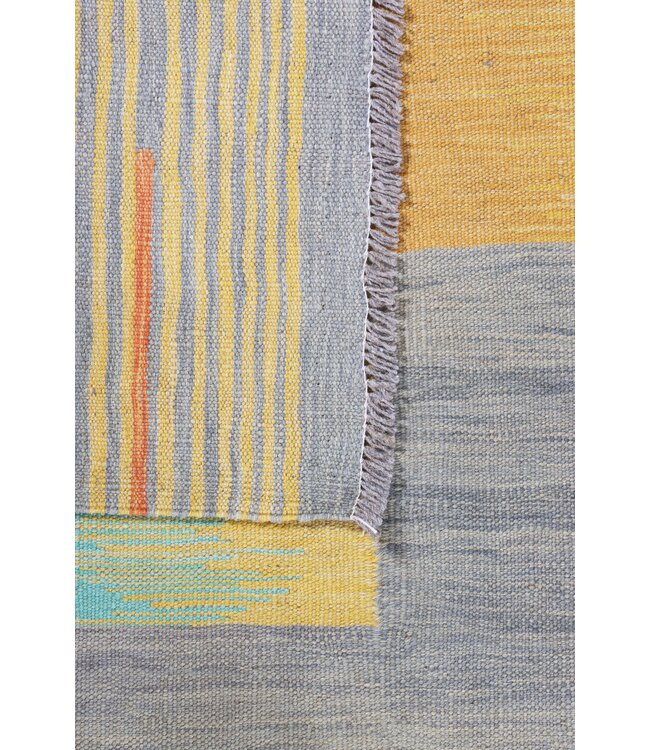 245 x 169 cm Handmade Afghan modern Kilim Area Rug Wool