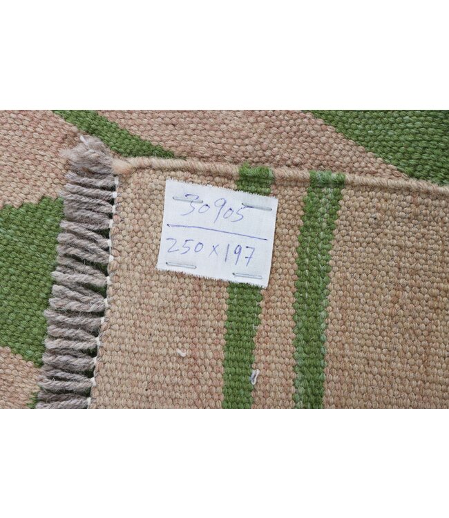 250 x 197 cm Handmade Afghan modern Kilim Area Rug Wool