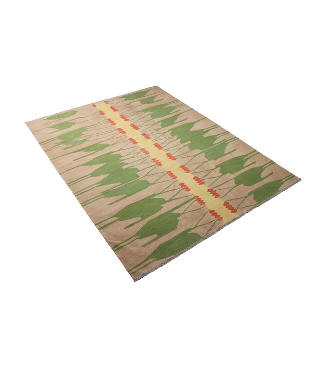 250 x 197  cm Handgemacht modern Wolle Kelim Teppich