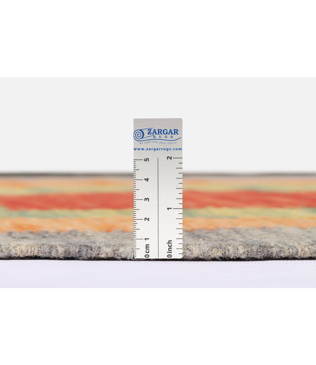 238 x 170  cm Handgeweven modern Kelim Tapijt Wol