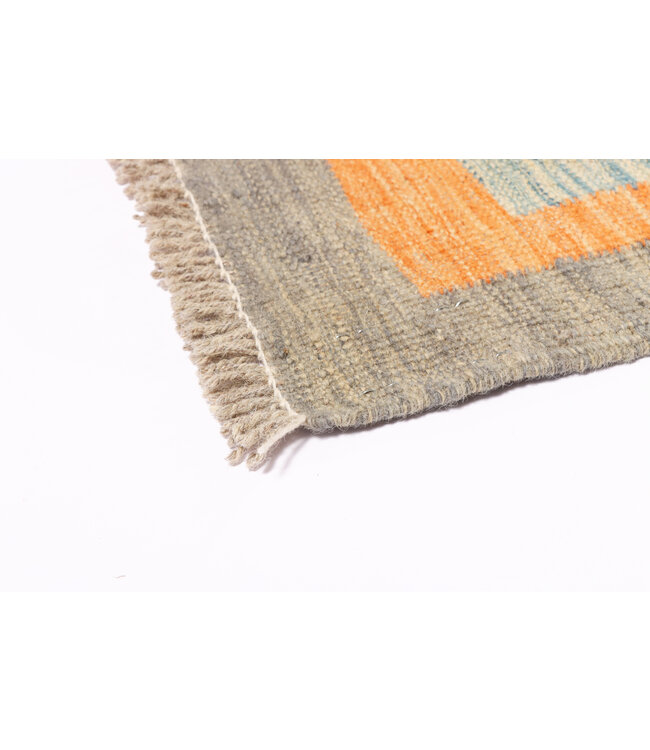 234 x 173 cm Handmade Afghan modern Kilim Area Rug Wool