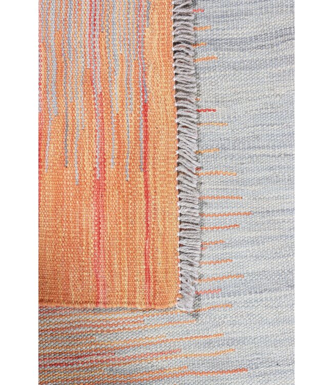 202 x 149  cm Handmade Afghan modern Kilim Area Rug Wool