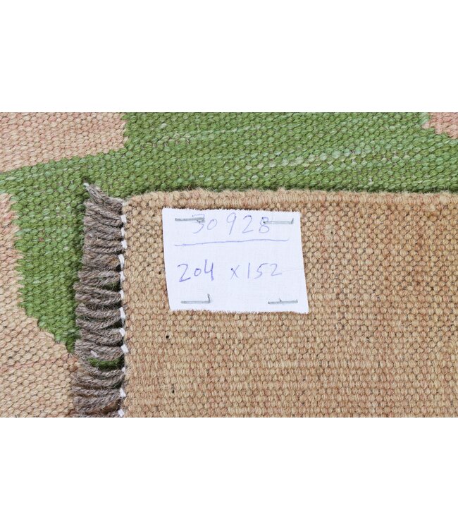 204 x 152 cm Handmade Afghan modern Kilim Area Rug Wool