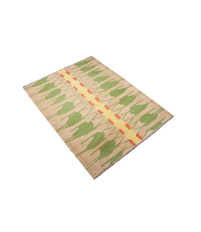 204 x 152 cm Handmade Afghan modern Kilim Area Rug Wool