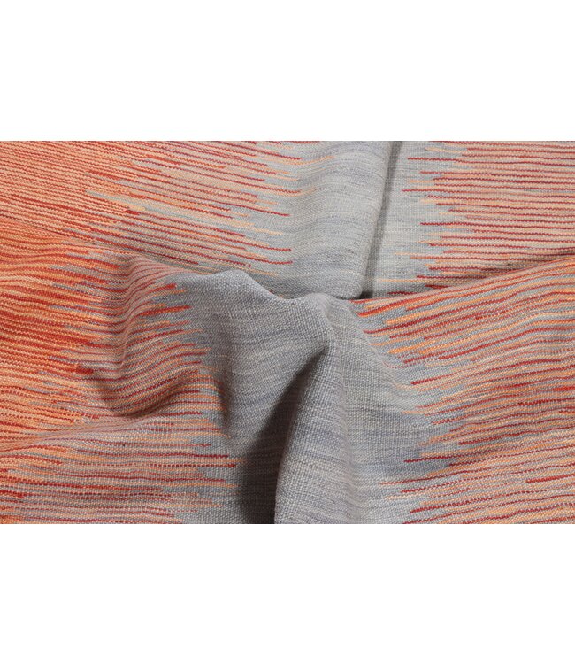 202 x 147  cm Handgemacht modern Wolle Kelim Teppich