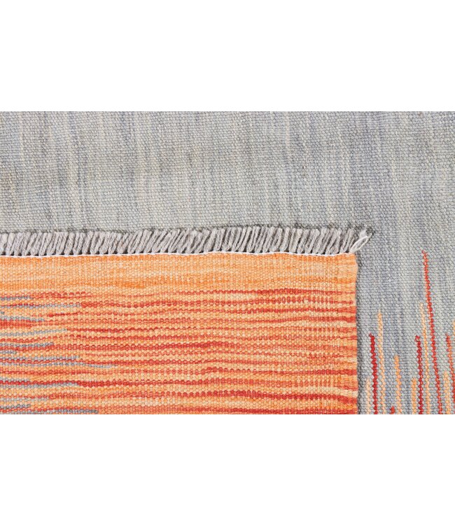 202 x 147 cm Handmade Afghan modern Kilim Area Rug Wool