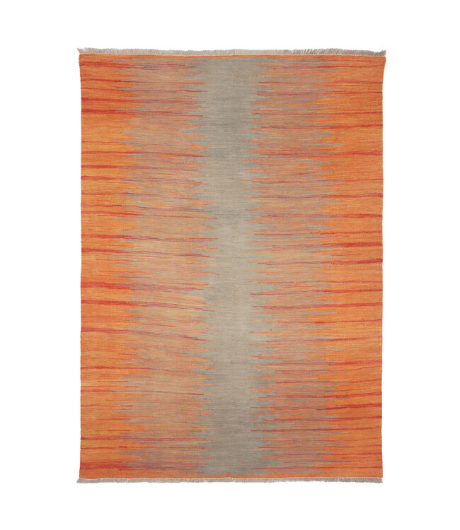 179 x 123  cm Handgemacht modern Wolle Kelim Teppich