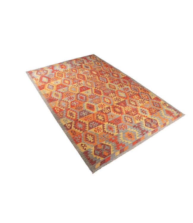 304 x 200  cm Handgefertigter Afghanischer traditioneller Kilim Teppich Woll