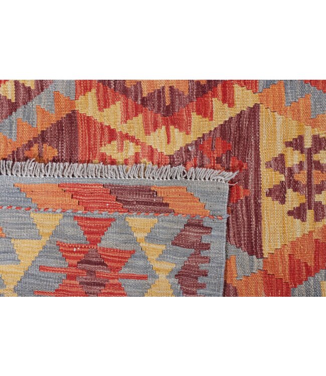 304 x 200  cm Handgefertigter Afghanischer traditioneller Kilim Teppich Woll
