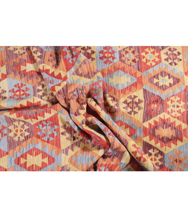304 x 200  cm Handgefertigter Afghanischer traditioneller Kilim Teppich Woll