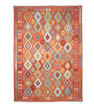 280x196 cm Handgemaakte Afghaanse traditionele Kilim Vloerkleed Wol Tapijt 280x196 cm Handgemaakte Afghaanse traditionele Kilim Vloerkleed Wol Tapijt