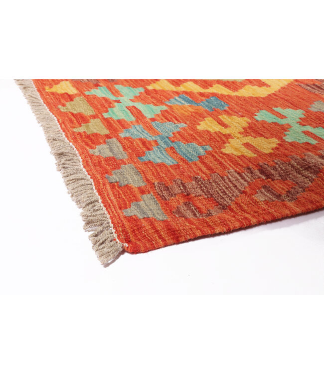 280x196 cm Handgemaakte Afghaanse traditionele Kilim Vloerkleed Wol Tapijt
