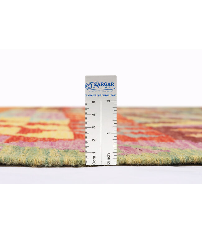 243x200 cm Handgemaakte Afghaanse traditionele Kilim Vloerkleed Wol Tapijt