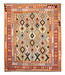 241x202 cm Handmade Afghan Traditional Kilim Area Rug Wool Carpet